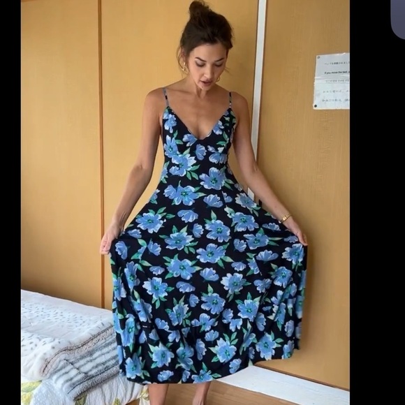 NEW! Free People Finer Things Floral Maxi 🦋 Sz Medium - Picture 14 of 14